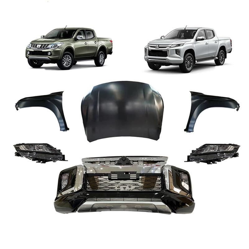 Car Facelift Wide Conversion Bodykit Body Kit for Mitsubishi Triton L200 2015-2019 Upgrade to 2020-2021