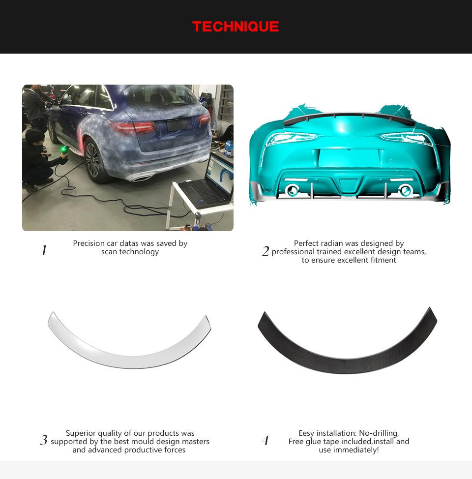 Carbon Fiber Rear Wing Spoiler for Toyota Supra A90 2019-2020
