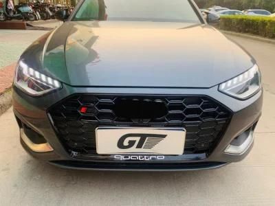 Wholesale Car Accessories Auto Exterior Parts Body Part Plastic Front Bumper with Grille for Audi A4 S4 2020-2022