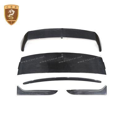 W12 Carbon Fiber Car Rear Windows Roof Spoiler for Bentley Bentayga