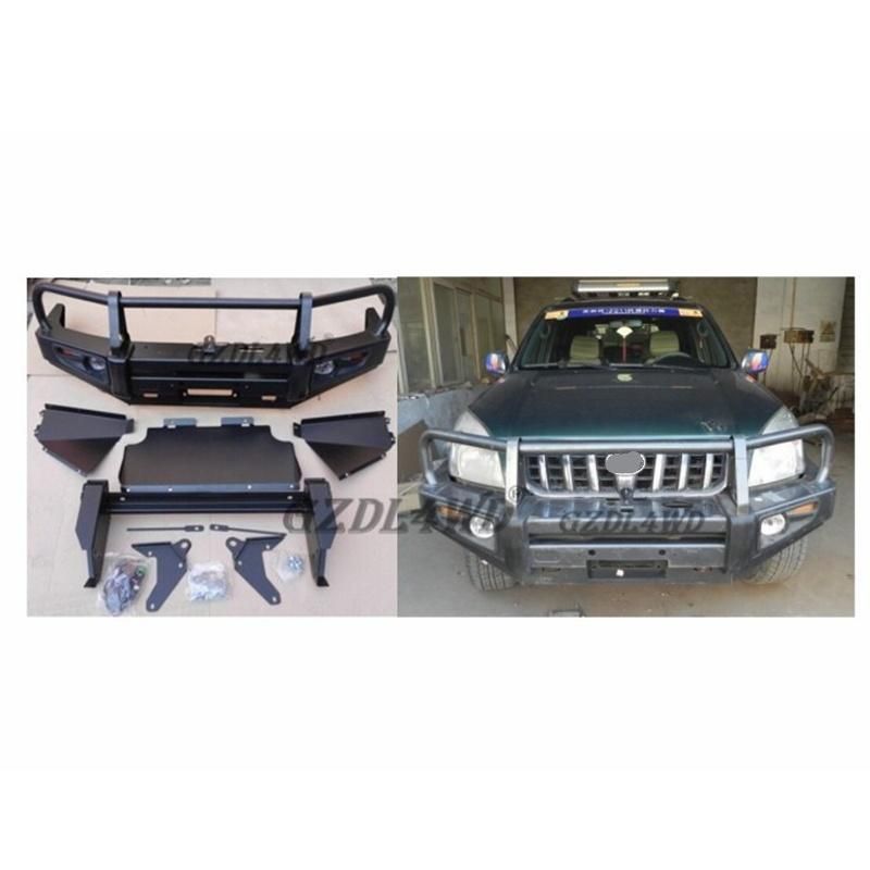 4X4 Auto Parts Steel Front Bumper Kit for Toyota Prado Fj120