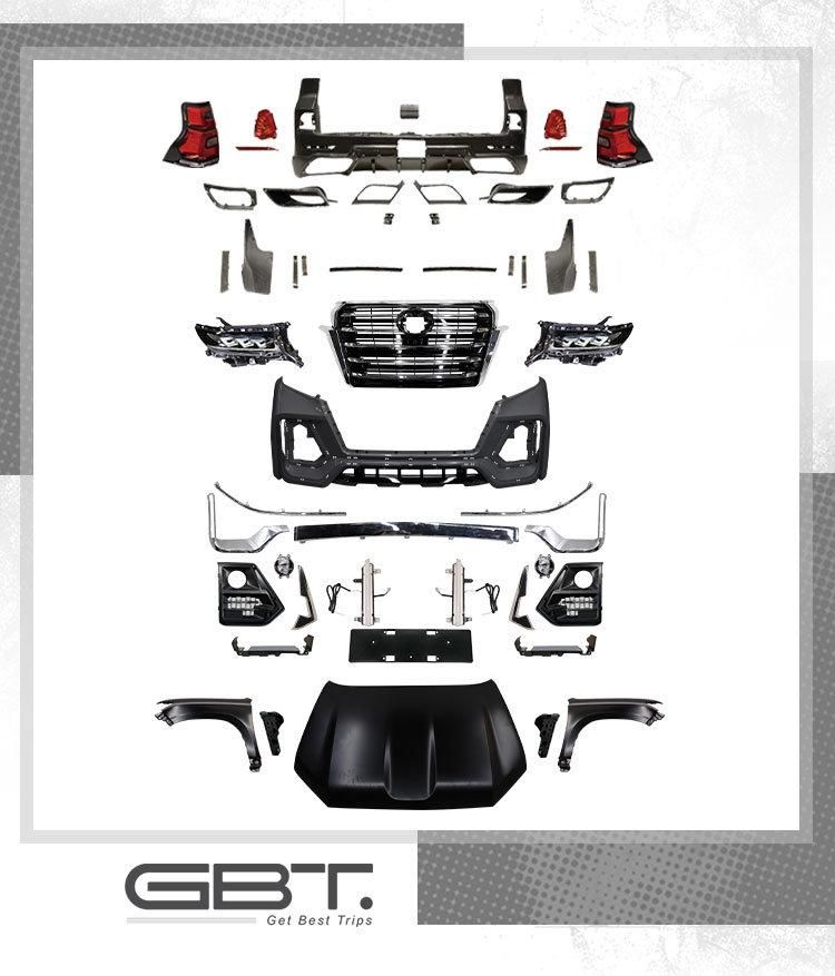 Popular Products Gbt Factory Direct Navigator Fj150 Front Bumper Headlight Facelift Accessories for 2010-2017 Toyota Prado Model