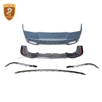 Half Carbon Fiber Rear Bumper Diffuser Front Bumper Grille Body Kit for Bentley Gt Upgrade to Super-Sport Style