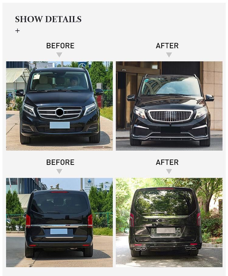 Gbt Popular Products Vehicle Modification Parts Suitable for 2016-on Mercedes Benz V Class W447 Bumper Vito Front Grill