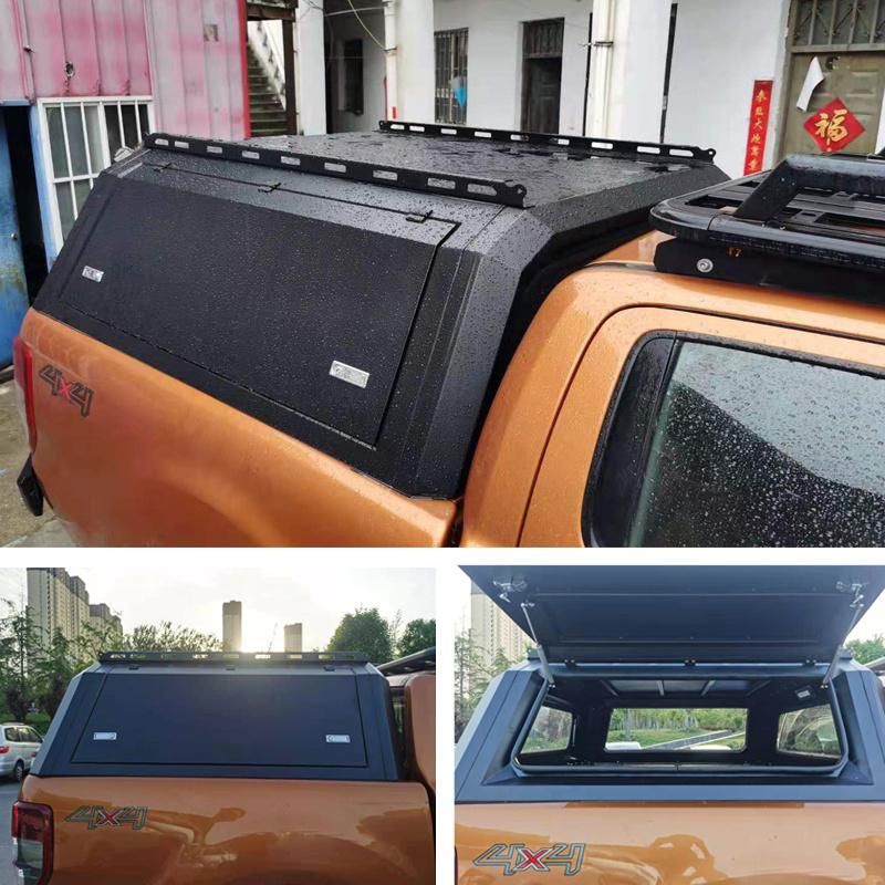 Dongsui Lightweight Steel Dual Cab 4X4 Pick up Pickup Truck Canopy Camper for Ford Ranger F150 Tacoma Toyota Hilux