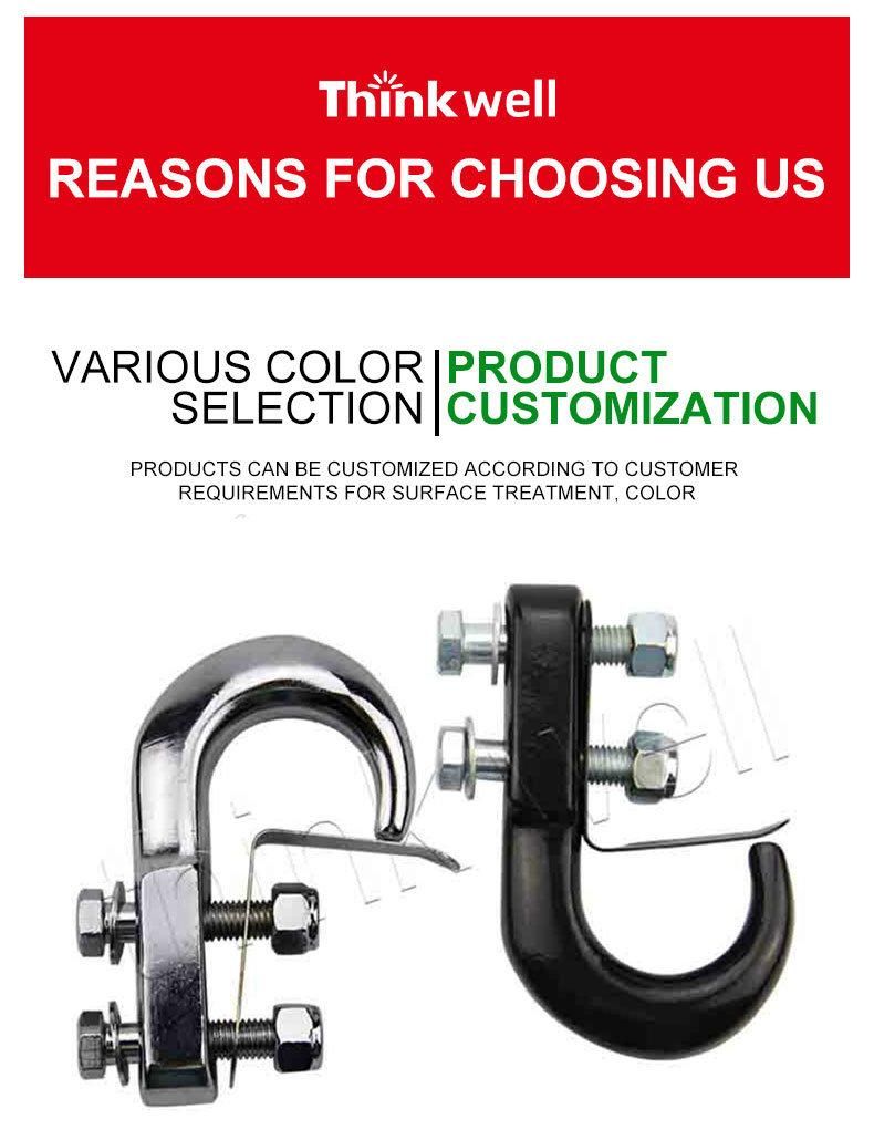 Colour Painted Forged Steel Trailer Tow Hook Trailer Hook