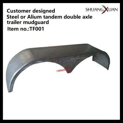 Customer Designed Steel or Alium Tandem Double Axle Wheel Trailer Fender Mudguards