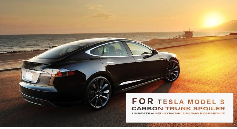 Carbon Racing Wing Spoiler for Tesla Model S P85 90d P100 2012-2019