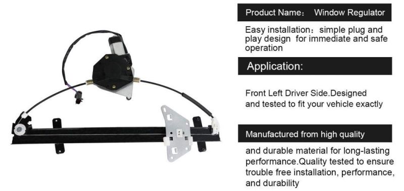 Power Window Regulator W/ Motor Rear for 03-07 Honda Accord Sedan 72710-Sda-A01