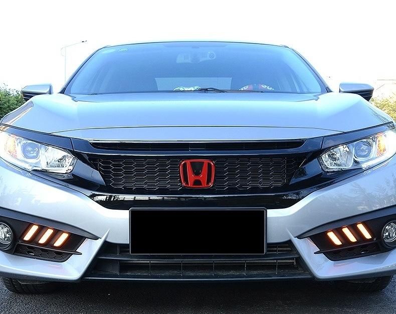 Modified Black Front Grille for Honda New Civic 2016 2018