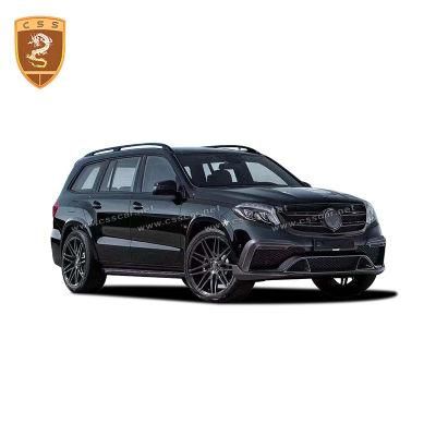 B Style Carbon Fiber Front Lip Splitters Aprons Splitter Body Kit for Mercedes GLS X166 Rear Diffuser Fins