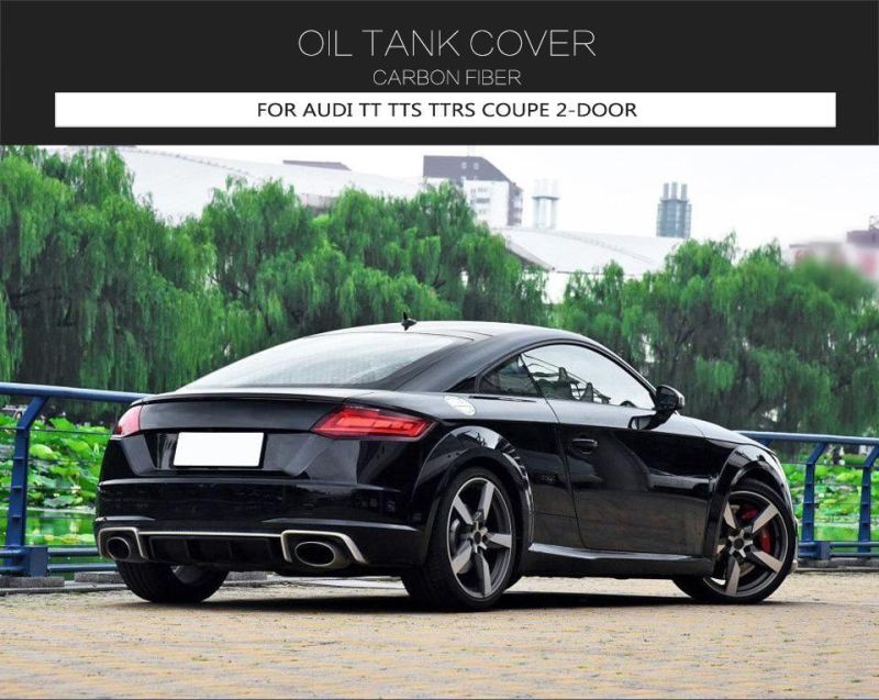 Carbon Fiber Car Oil Tank Cover for Audi Tt Tts Ttrs Coupe 2-Door 2015-2018