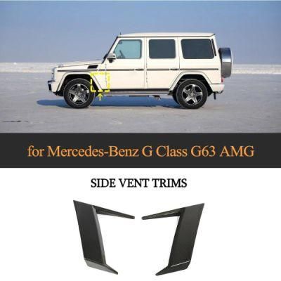 Carbon Fiber Side Vent Trims Canards for Mercedes-Benz G Class G63 Amg 2019-2020