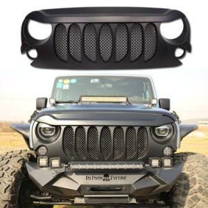 Black ABS Front Grill for Jeep Jk Wrangler 2007-2017 Car Accessories