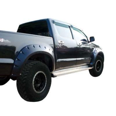 Hilux Vigo 2005 Accessories Arch Fenders Texture Black Pocket Style Fender Flares for Hilux 2007 2008 2009