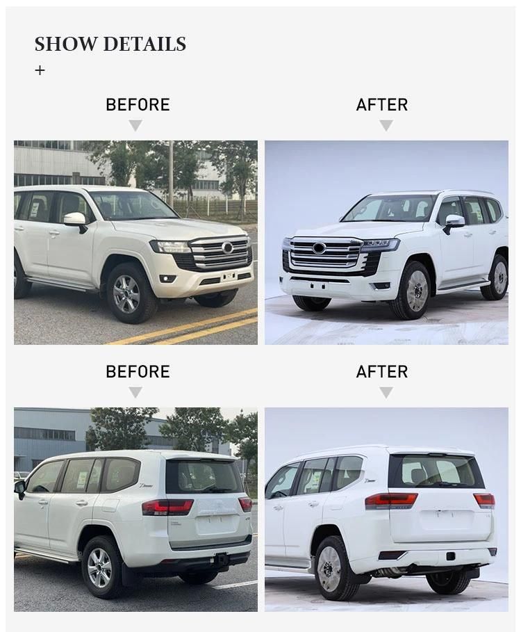 Gbt Exclusive Products Upgrade Body Kit Facelift Auto Parts for Toyota Land Cruiser 300 LC300 2022 Bumper Grilles Headlight