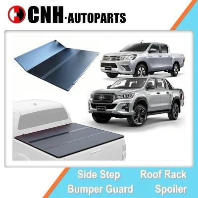 Auto Accessory Hard Folding Tonneau Cover for Toyota Hilux Revo Rocco Trunk Bed Cover