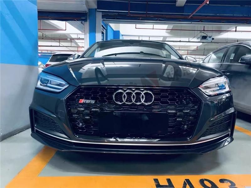 RS5 Style Front Bumper Grille Honeycomb Grill for Audi A5 2017-2019