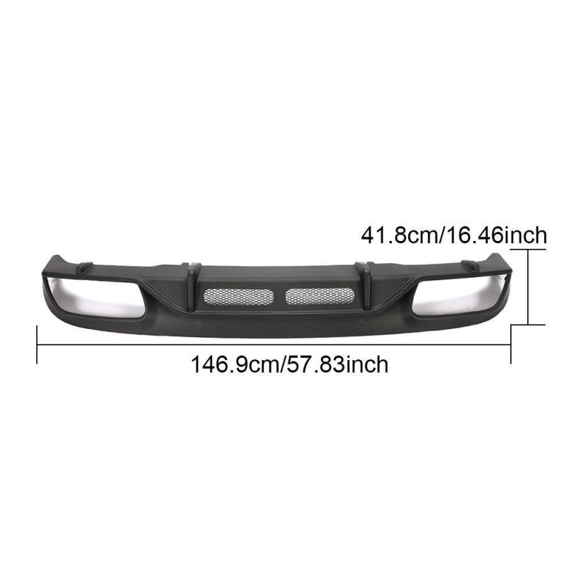 Carbon Fiber C205 Rear Diffuser Lip for Mercedes Benz C Class C63 Amg S 2 Door 2015-2021