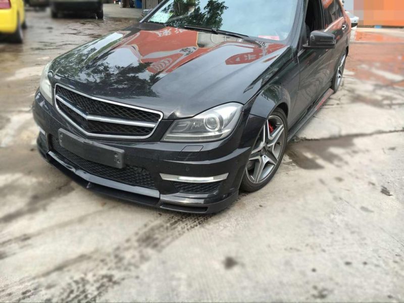 Carbon Fiber Front Bumper Lip for Mercedes Benz W204 C63 Amg 2012-2014