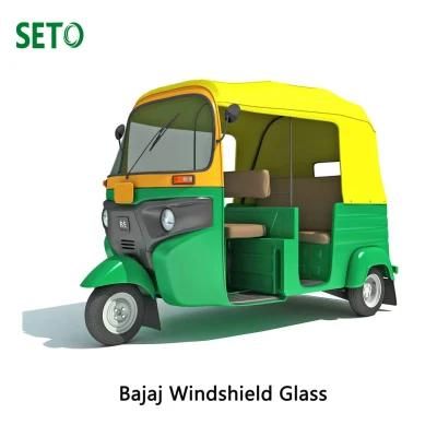 Tempered Laminated Bajaj Moto Taxi Tuk Tuk Spare Parts Windshield Glass