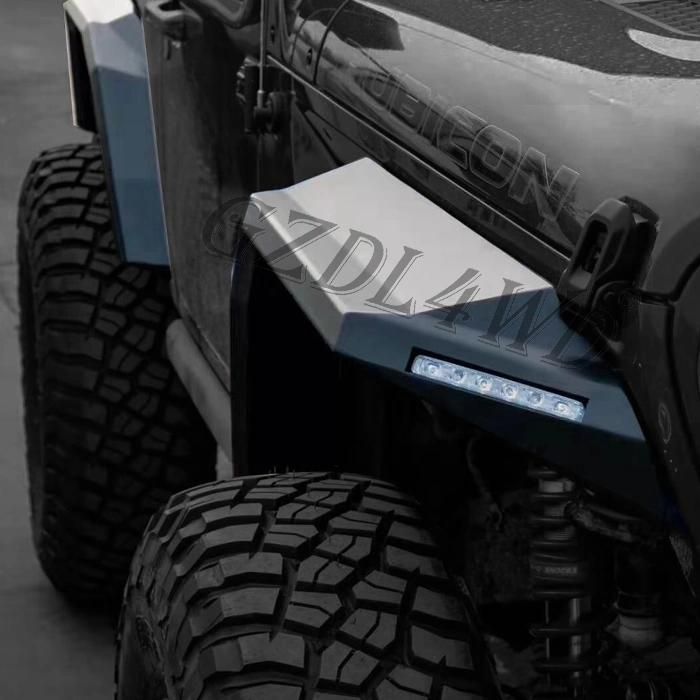 Fender Flare Steel Aluminum Alloy for Jeep Wrangler Jl 2018+
