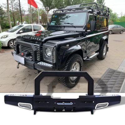 Auto 4X4 Accessories Offroad Style Stainless Steel Front Bumper Guard for Range Rover Defender 90 110