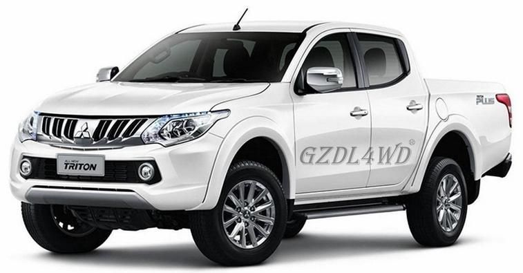 Gloss Black Chrome Logo Front Grill Grille for Mitsubishi L200 Mn Ml Mq Triton 15-on