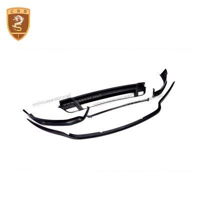 Half Carbon Fiber Mix Fiberglass Techart Style Front Lip for Porsche Macan