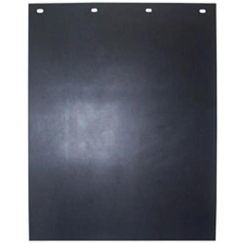 Plain Black 24" X 15" Anti-Spray Poly Semi Truck Mudflaps