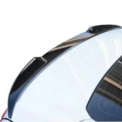 Suit for 2018 Year HD Car, New ABS Material Made Painted Shiny Black No Hole to Easy Install Blade Type Rear Wing Spoiler