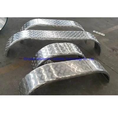 Trailer Aluminum Mudguards Fenders with 1 2 3 Axle Length