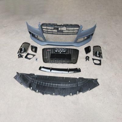 Car Accessory Auto Body Part Car Kit Bumper with Grille for Audi D4 A8 to S8 RS8 2011-2018