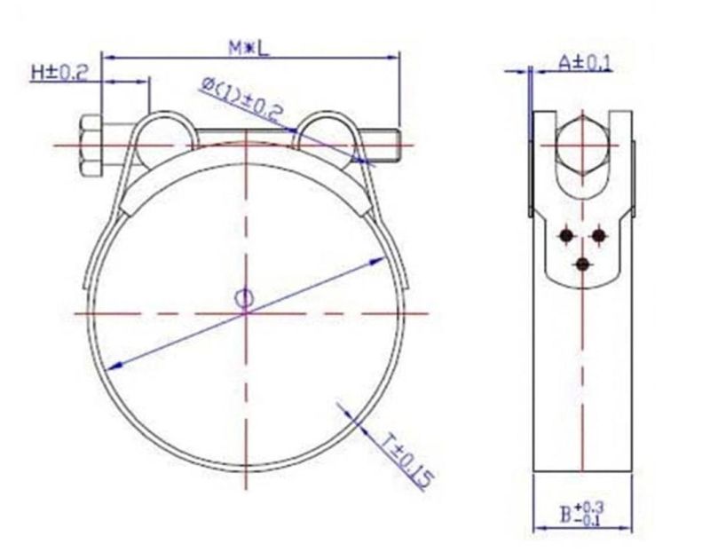 European Type Heavy Duty Stainless Steel Pipe Clamps