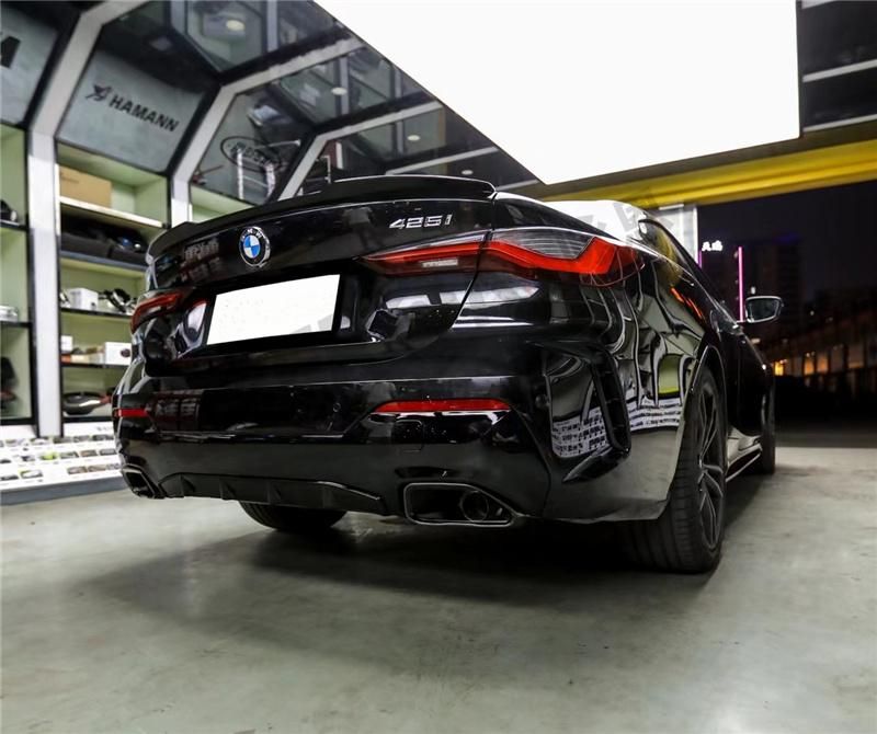 440d Rear Bumper Splitter Tail Lip Spoiler with Exhaust Tips for 4 Series G22