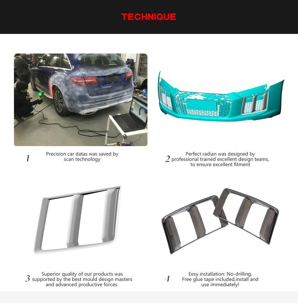 Carbon Fiber Front Side Air Vents for Audi R8 2016-2018