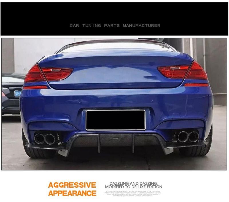 Carbon Fiber Rear Bumper Diffuser Body Kits for BMW F06 F12 F13 M6 M Tech M Sport 2013-2016