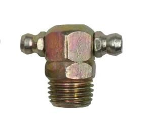 Two-Way Bsp 1/4&quot;-19 90-Degrees Grease Fittings, Height 21mm, Hex 14mm, OE Quality, Factory Price
