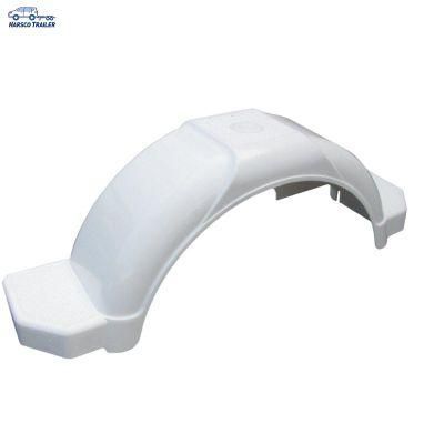 13&quot; Trailer White Plastic Mudguard Fender