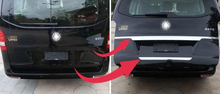 Auto Accessory Side Door and Tail Gate Scuff Plates for Mercedes Benz Vito 2016-2020 Steel Door Sill