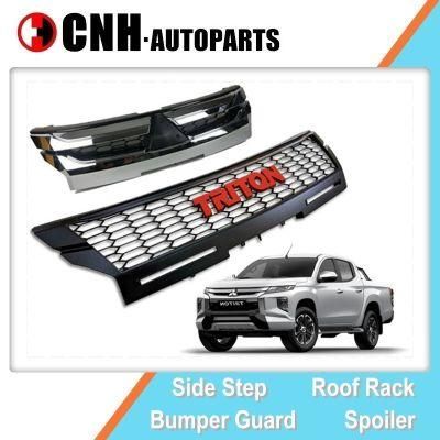 Car Parts OE Front Grille for Mitsubishi Triton 2019 2020 L200 off-Road Style Black Grille