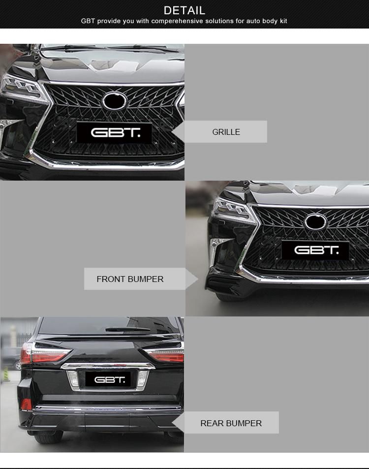Gbt Auto Spare Part Year 2008-2015 to 2016 Front Rear Bumper for Lexus 570 Model