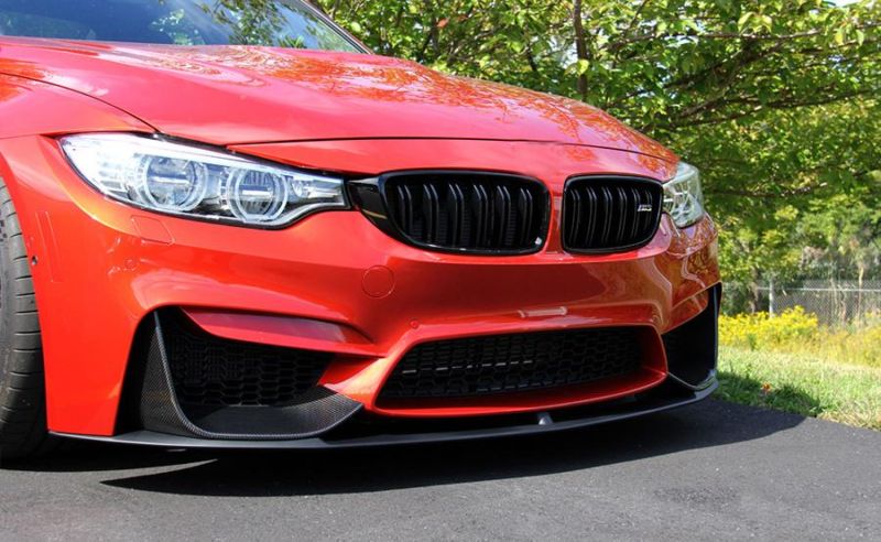 Carbon Fiber Front Lip Spoiler Fit for BMW F82 M4 Bumper Only