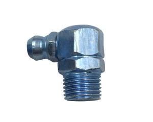 NPT1/8&quot;-27 90-Degree Grease Fittings, Height 18mm, Hex 11mm, Zinc Coating, OEM Quality, Factory Price