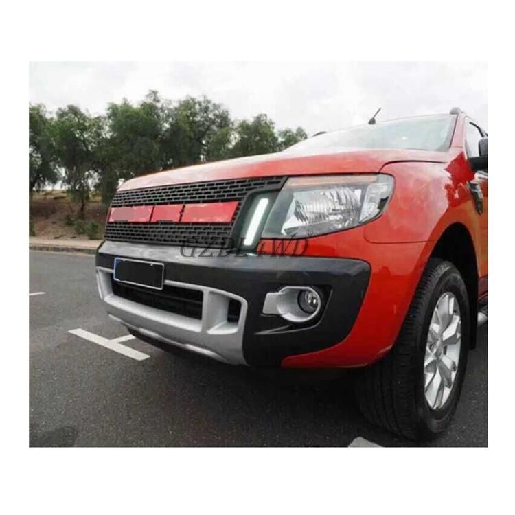 with LED DRL Light Front Grille for Ranger T6 Style