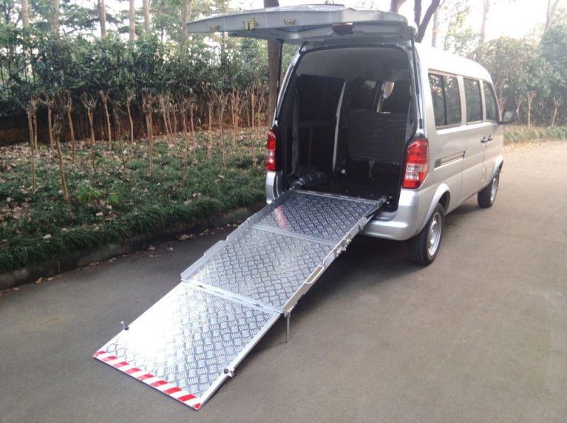 TUV Manual Aluminum Folding Wheelchair Ramp for Motorcycle with 350kg Loading for Electric Scooter