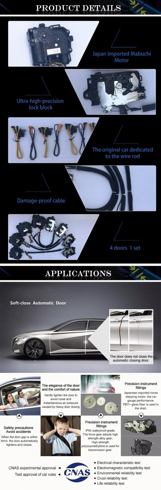 [Qisong] Simple Lossless Installation Electric Suction Door for Lincoln Mkc 2015~2017