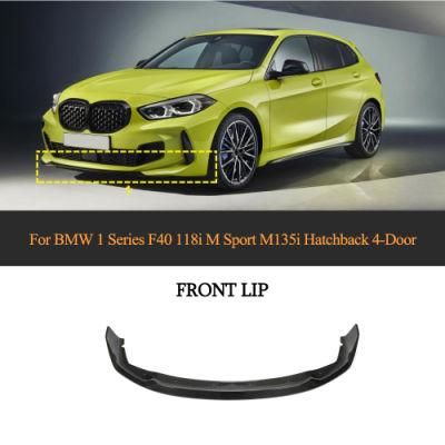 F40 Carbon Fiber Front Splitter for BMW 1series 118I M Sport Hatchback 4-Door 2020-2022