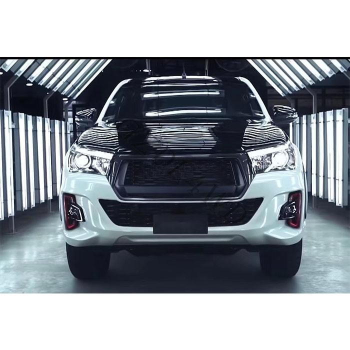 Car Front Grill with Turning Lights for Toyota Hilux Rocco 2018