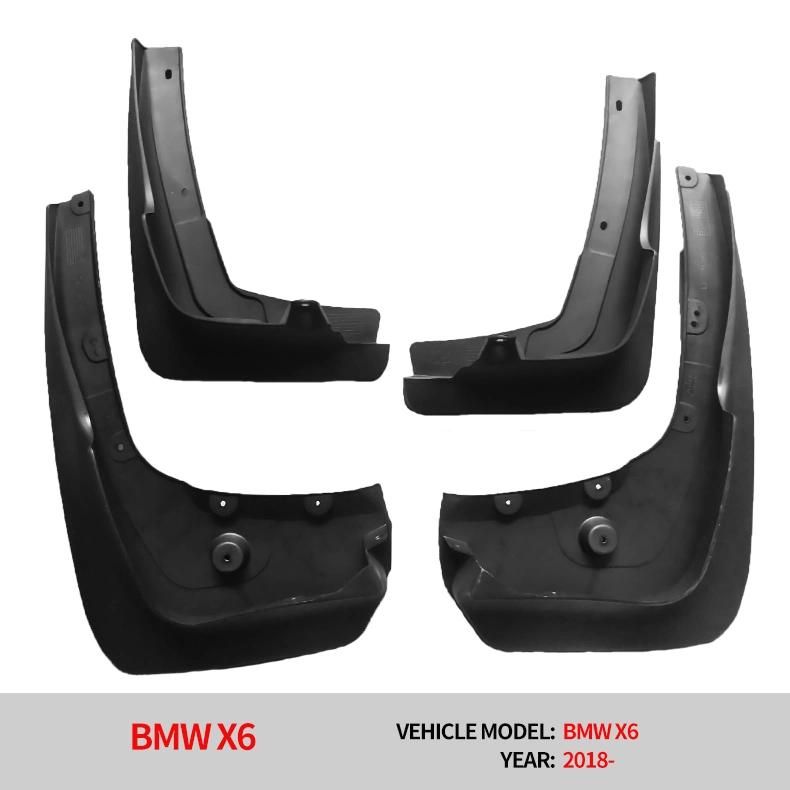 Auto Parts Mudguard for Car Splash Guards Front Rear Mud Flaps Set 4PCS Fender for BMW X6 2009-2018